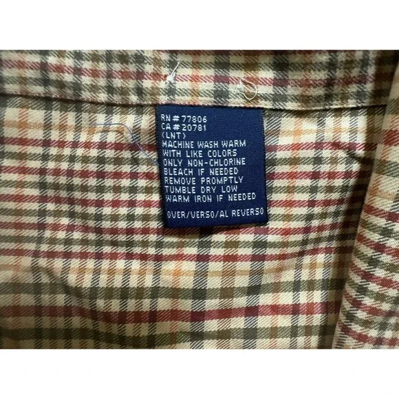New Vintage Tommy Hilfiger Flannel Button Down Shirt Mens M Plaid 90s Y2K